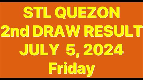 STL QUEZON RESULT TODAY 2nd DRAW RESULT TODAY .